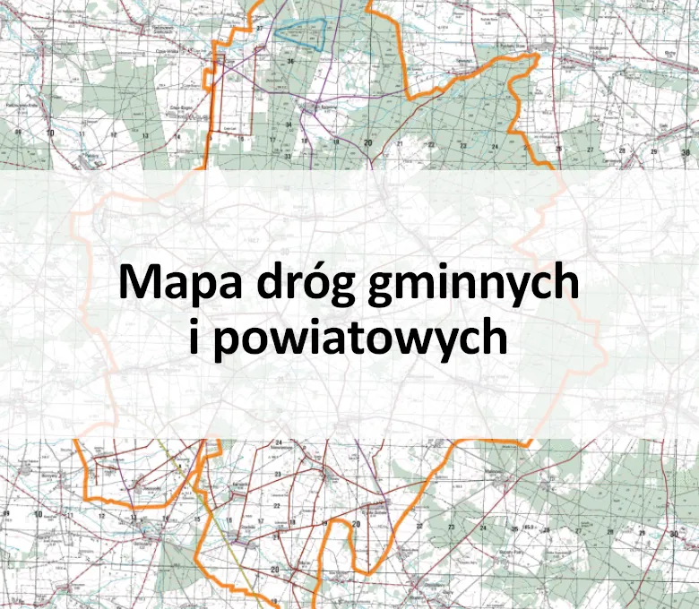 Mapa dróg gminnych i powiatowych